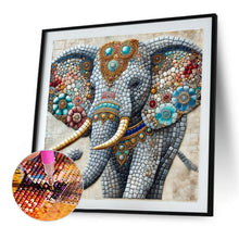 Load image into Gallery viewer, Elephant-Full Round Diamond Painting-40x40cm
