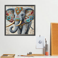 Load image into Gallery viewer, Elephant-Full Round Diamond Painting-40x40cm
