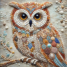 Load image into Gallery viewer, Owl-Full Round Diamond Painting-40x40cm
