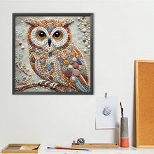 Load image into Gallery viewer, Owl-Full Round Diamond Painting-40x40cm
