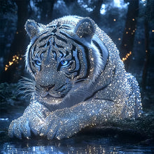 Load image into Gallery viewer, Tiger-Full Round Diamond Painting-40x40cm
