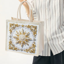 Load image into Gallery viewer, Golden Mandala-Diamond Chain Crossbody Bag
