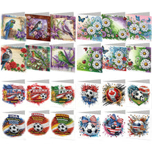 Load image into Gallery viewer, 6Pcs/Set Daisies-Diamond Greeting Cards
