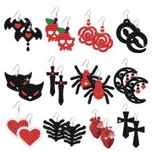 Load image into Gallery viewer, 12 Pairs Cute Cartoon Earrings-DIY Diamond Painting Earrings Kit

