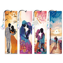 Load image into Gallery viewer, 4Pcs/Set 4Pcs/Set Yellow Flowers And Horse-Diamond Bookmark
