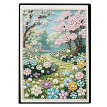 Load image into Gallery viewer, Flowers And Cat-DIY Diamonds Painting Notebook 50 Pages
