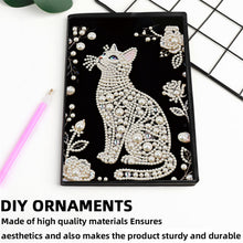 Load image into Gallery viewer, Flowers And Cat-DIY Diamonds Painting Notebook 50 Pages

