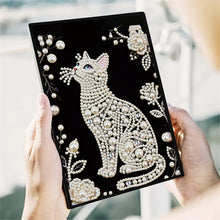 Load image into Gallery viewer, Flowers And Cat-DIY Diamonds Painting Notebook 50 Pages
