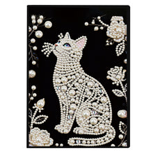 Load image into Gallery viewer, Flowers And Cat-DIY Diamonds Painting Notebook 50 Pages
