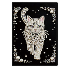 Load image into Gallery viewer, Flowers And Cat-DIY Diamonds Painting Notebook 50 Pages
