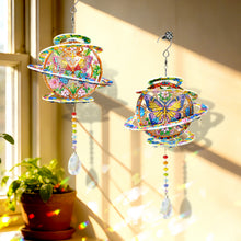 Load image into Gallery viewer, 2Pcs/Set Hummingbirds And Butterflies-SunCatcher Window Hanging Diamond Wind Chimes
