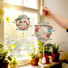 Load image into Gallery viewer, 2Pcs/Set Hummingbirds And Butterflies-SunCatcher Window Hanging Diamond Wind Chimes
