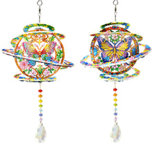 Load image into Gallery viewer, 2Pcs/Set Hummingbirds And Butterflies-SunCatcher Window Hanging Diamond Wind Chimes
