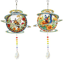 Load image into Gallery viewer, 2Pcs/Set Hummingbirds And Butterflies-SunCatcher Window Hanging Diamond Wind Chimes

