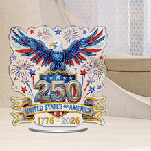 Load image into Gallery viewer, 250Th Anniversary Of The Usa-Single Side Drill-Acrylic Diamond Desktop Ornament

