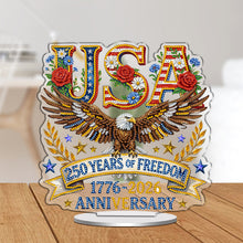 Load image into Gallery viewer, 250Th Anniversary Of The Usa-Single Side Drill-Acrylic Diamond Desktop Ornament
