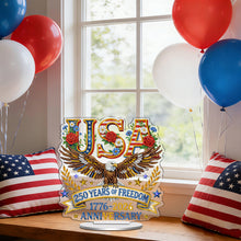 Load image into Gallery viewer, 250Th Anniversary Of The Usa-Single Side Drill-Acrylic Diamond Desktop Ornament
