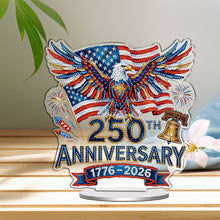 Load image into Gallery viewer, 250Th Anniversary Of The Usa-Single Side Drill-Acrylic Diamond Desktop Ornament

