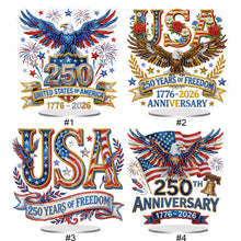 Load image into Gallery viewer, 250Th Anniversary Of The Usa-Single Side Drill-Acrylic Diamond Desktop Ornament
