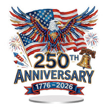 Load image into Gallery viewer, 250Th Anniversary Of The Usa-Single Side Drill-Acrylic Diamond Desktop Ornament
