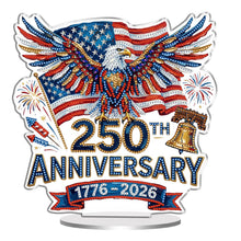 Load image into Gallery viewer, 250Th Anniversary Of The Usa-Single Side Drill-Acrylic Diamond Desktop Ornament
