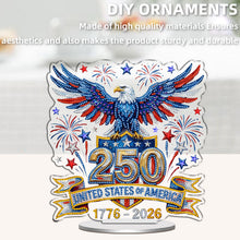 Load image into Gallery viewer, 250Th Anniversary Of The Usa-Single Side Drill-Acrylic Diamond Desktop Ornament

