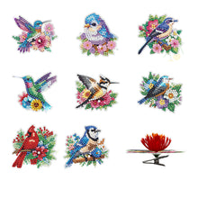 Load image into Gallery viewer, 8Pcs/Set Dragonfly-Diamond Candle Holder-Diamond Desktop Ornament
