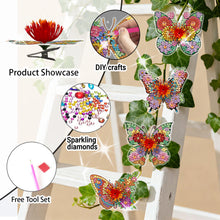 Load image into Gallery viewer, 8Pcs/Set Dragonfly-Diamond Candle Holder-Diamond Desktop Ornament
