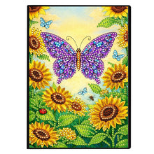 Load image into Gallery viewer, Butterflies And Roses-DIY Diamonds Painting Notebook 50 Pages
