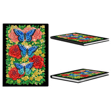 Load image into Gallery viewer, Butterflies And Roses-DIY Diamonds Painting Notebook 50 Pages

