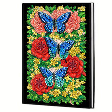 Load image into Gallery viewer, Butterflies And Roses-DIY Diamonds Painting Notebook 50 Pages
