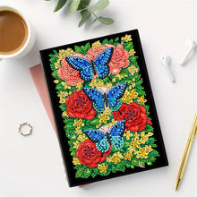Load image into Gallery viewer, Butterflies And Roses-DIY Diamonds Painting Notebook 50 Pages
