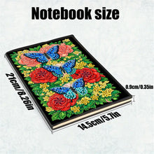 Load image into Gallery viewer, Butterflies And Roses-DIY Diamonds Painting Notebook 50 Pages

