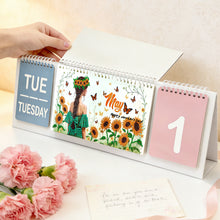 Load image into Gallery viewer, Flower-Diamond Paper Flip Calendar
