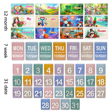 Load image into Gallery viewer, Flower-Diamond Paper Flip Calendar
