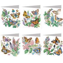 Load image into Gallery viewer, 6Pcs/Set Flourishing Butterflies-Diamond Greeting Cards
