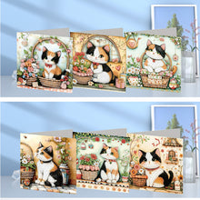 Load image into Gallery viewer, 6Pcs/Set Bouquet-Diamond Greeting Cards
