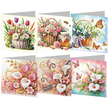 Load image into Gallery viewer, 6Pcs/Set Bouquet-Diamond Greeting Cards
