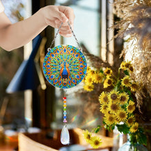 Load image into Gallery viewer, 2Pcs/Set Flower Wreath Rabbit-SunCatcher Window Hanging Diamond Wind Chimes
