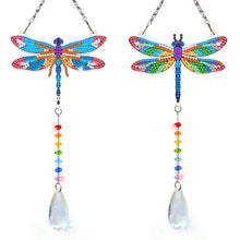 Load image into Gallery viewer, 2Pcs/Set Bow-Shaped Easter Egg-SunCatcher Window Hanging Diamond Wind Chimes
