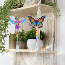 Load image into Gallery viewer, 2Pcs/Set Bow-Shaped Easter Egg-SunCatcher Window Hanging Diamond Wind Chimes
