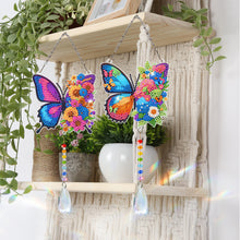 Load image into Gallery viewer, 2Pcs/Set Bow-Shaped Easter Egg-SunCatcher Window Hanging Diamond Wind Chimes
