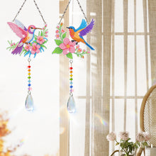 Load image into Gallery viewer, 2Pcs/Set Bow-Shaped Easter Egg-SunCatcher Window Hanging Diamond Wind Chimes
