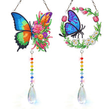 Load image into Gallery viewer, 2Pcs/Set Bow-Shaped Easter Egg-SunCatcher Window Hanging Diamond Wind Chimes

