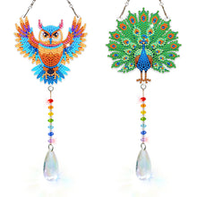 Load image into Gallery viewer, 2Pcs/Set Bow-Shaped Easter Egg-SunCatcher Window Hanging Diamond Wind Chimes
