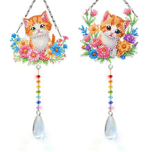 Load image into Gallery viewer, 2Pcs/Set Cross-SunCatcher Window Hanging Diamond Wind Chimes
