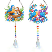Load image into Gallery viewer, 2Pcs/Set Cross-SunCatcher Window Hanging Diamond Wind Chimes
