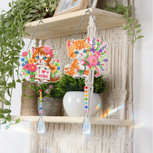 Load image into Gallery viewer, 2Pcs/Set Cross-SunCatcher Window Hanging Diamond Wind Chimes
