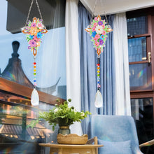 Load image into Gallery viewer, 2Pcs/Set Cross-SunCatcher Window Hanging Diamond Wind Chimes
