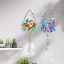 Load image into Gallery viewer, 2Pcs/Set Cross-SunCatcher Window Hanging Diamond Wind Chimes
